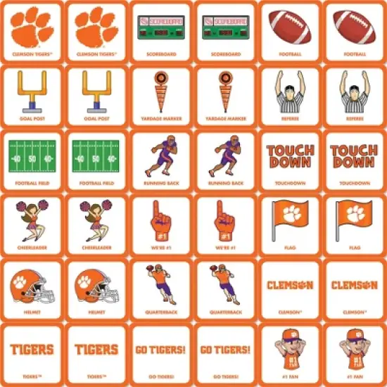 MasterPieces Officially Licensed NCAA Clemson Tigers Matching Game for Kids and Families image {2}