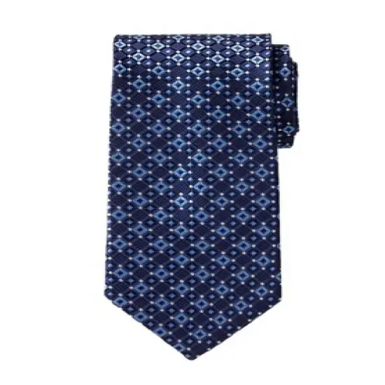 KingSize Men's Big & Tall  Extra Long Classic Geo Tie Necktie image {5}