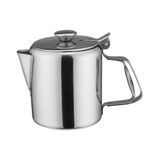 Winco Short Spout Beverage Server / Coffee Pot, Stainless Steel image {3}