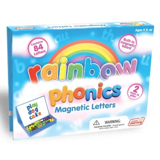 Junior Learning Rainbow Phonics Magnetic Letters, 85 Pieces image {1}