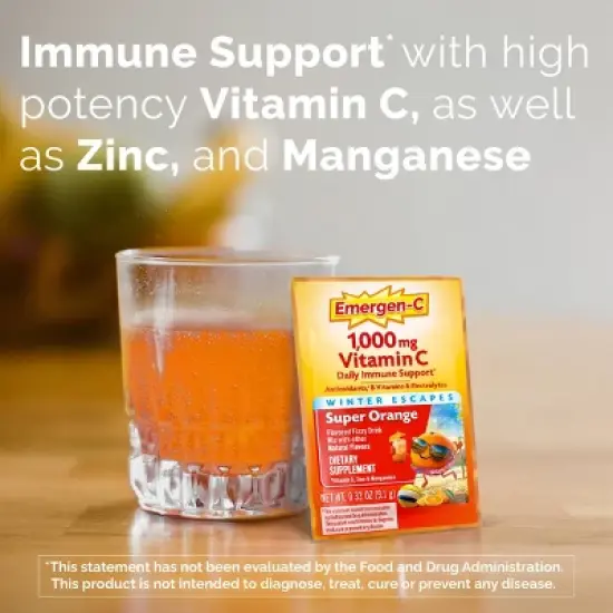 Emergen-C Winter Escapes Vitamin Powder - Super Orange - 30ct image {3}