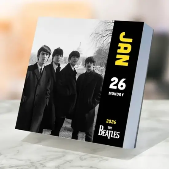 TF Publishing 8.75"x5.5" 2026 The Beatles Daily Desktop Calendar image {2}