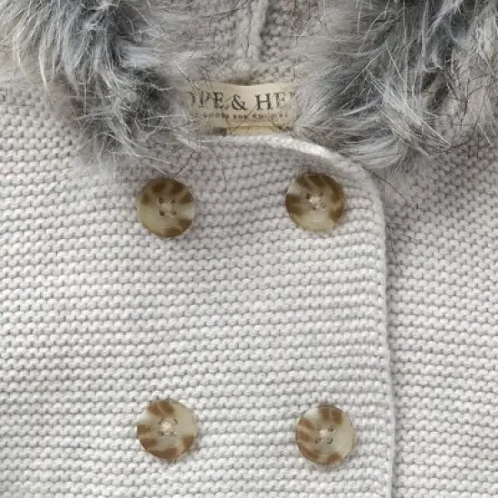 Hope & Henry Baby Faux Fur Hooded Sweater image {1}