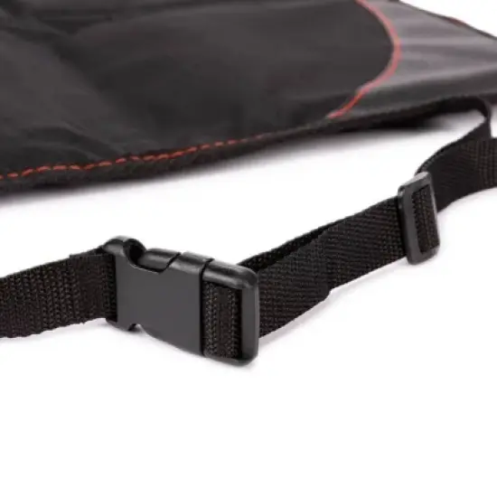 Diono Ultra Mat Full Size Car Seat Protector for Under Car Seat with 3 Mesh Storage Pockets Crashed Tested - Black image {13}