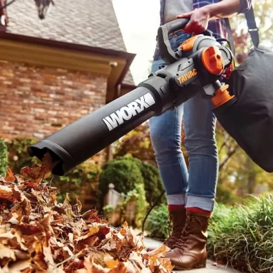 Worx WG524 12 Amp TRIVAC 3-in-1 Electric Leaf Blower/Mulcher/Vac with Leaf Collection System image {7}