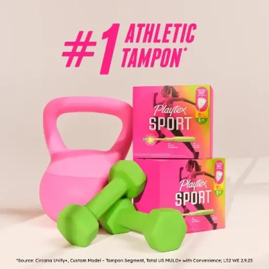 Playtex Sports Plastic Unscented Multipack Tampons image {7}