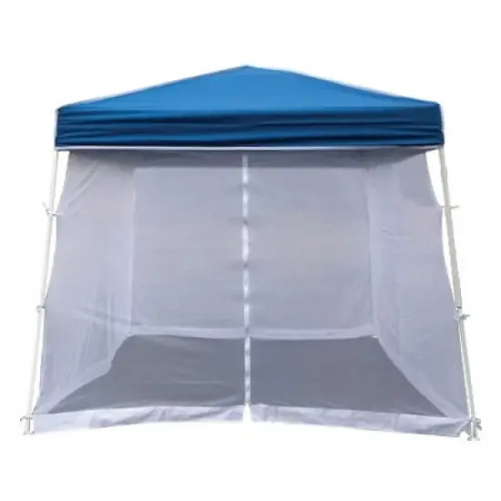 Z-Shade 10 Foot Horizon Angled Leg Screen Shelter Attachment with 10 by 10 Foot Push Button Angled Leg Instant Shade Canopy Tent image {1}