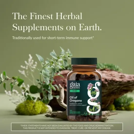 Gaia Herbs Oil of Oregano - Immune and Antioxidant Support Supplement with Oregano Oil, Carvacrol, and Thymol image {2}