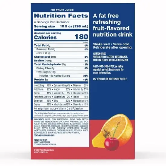 Ensure Clear Nutrition Drink Bottles Mixed Fruit, 10 fl oz, 4 Count image {2}