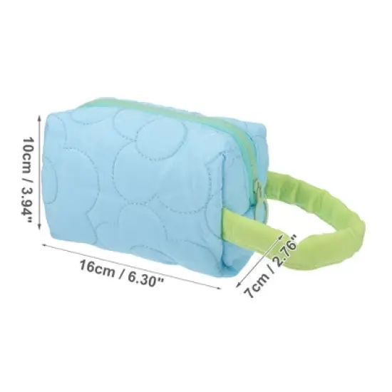 Unique Bargains Durable Flower Cosmetic Bag 1 Pc image {1}