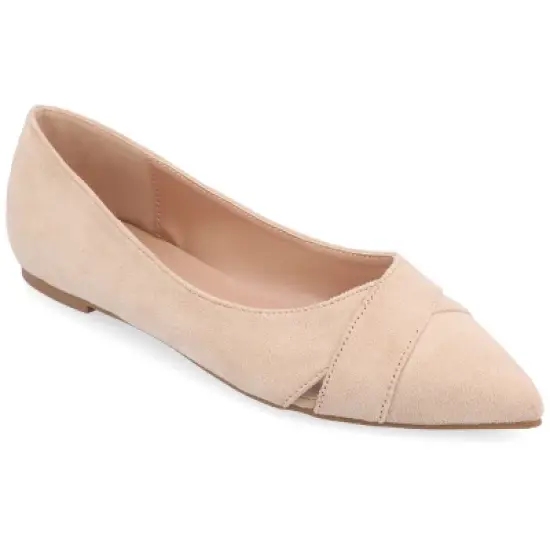 Journee Collection Womens Winslo Slip On Pointed Toe Ballet Flats image {12}