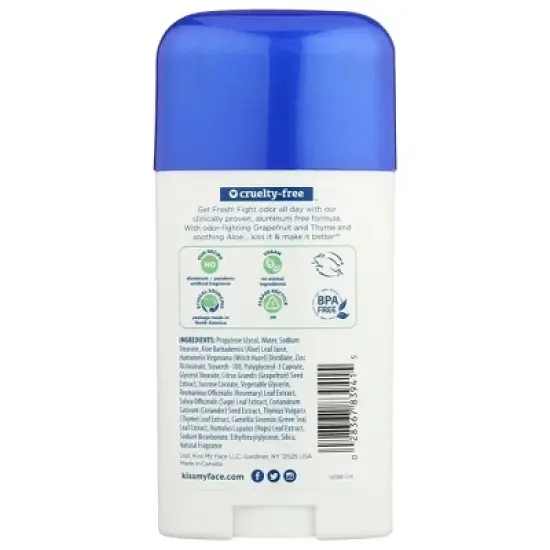 Kiss My Face Sport Active Life Aluminum Free Deodorant - 2.48 oz image {1}