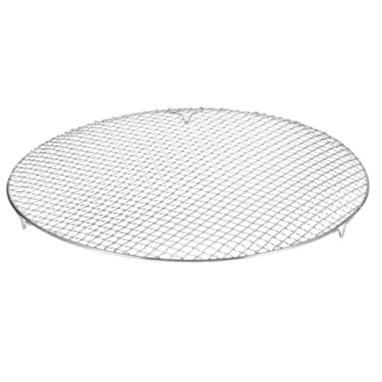 Unique Bargains Stainless Steel Round Cross Wire Barbecue Grill with Legs image {27}