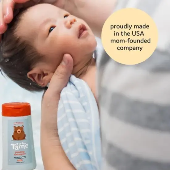 T is for Tame - 3-in-1 Baby Shampoo, Tear-Free, Cleanses, Conditions, Detangles with Plant-Based Ingredients, Frizz-Control, 6.76 fl oz image {5}