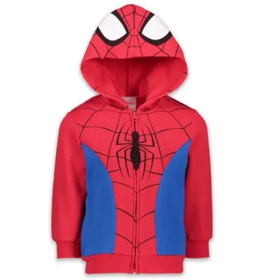 Marvel Spider-Man,Spider-Verse Fleece Zip Up Hoodie Toddler image {10}