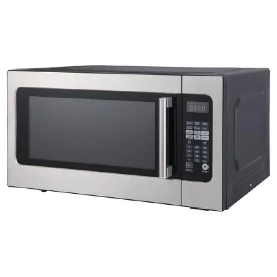 Magic Chef 2.2 Cubic Feet 1,200 Watts Countertop Microwave Oven with Sensor Cooking, Large Microwave for Kitchen Spaces, Stainless Steel, MC2211MS image {6}