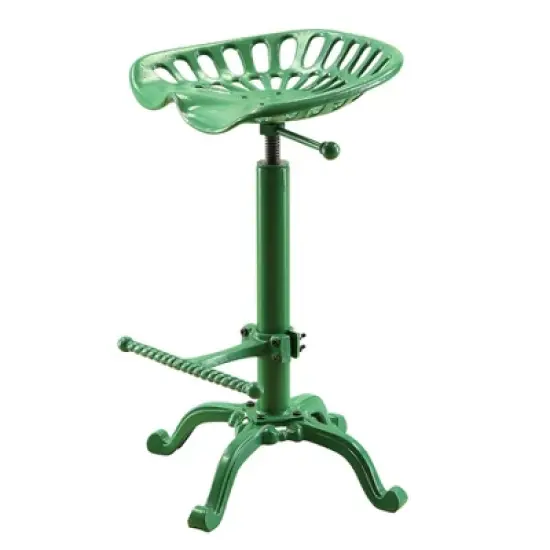 Adjustable Tractor Seat Stool Green - Carolina Chair and Table image {1}