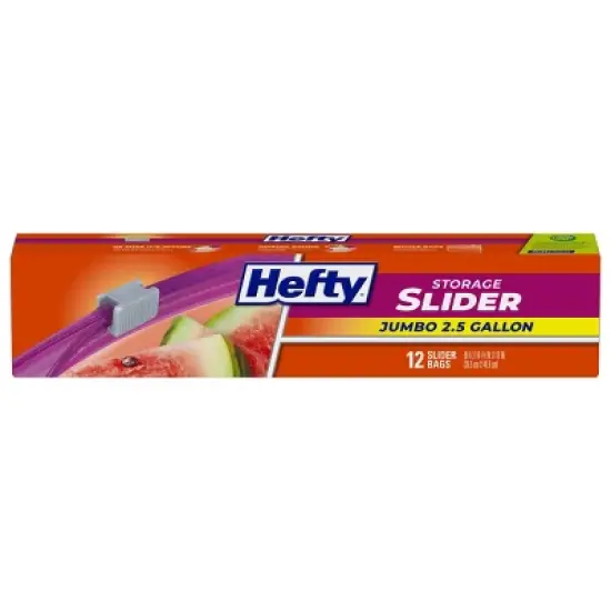 Hefty Jumbo Slider Storage Slider Bag - 12ct image {7}