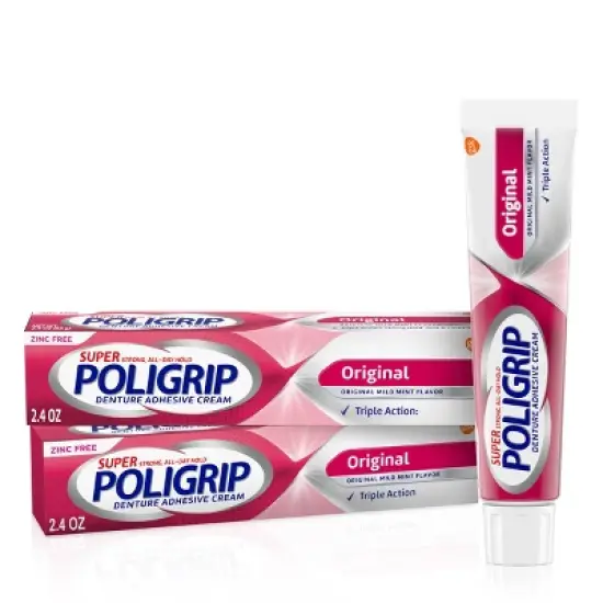 Poligrip Original Denture Adhesive Creams - 2.4oz/2ct image {7}