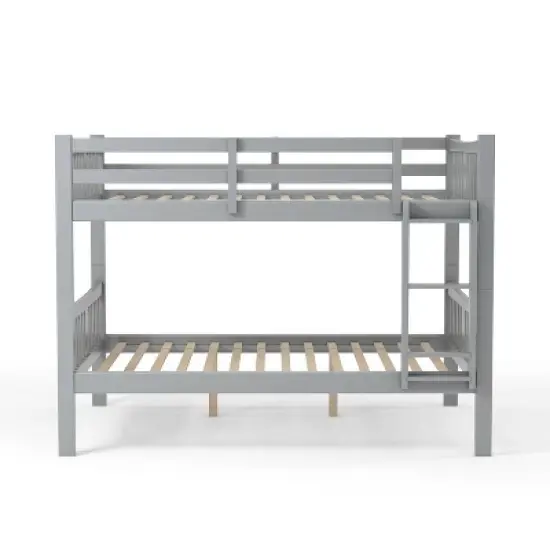 Twin Over Twin Kids' Clare Bunk Bed Gray - ioHOMES image {2}