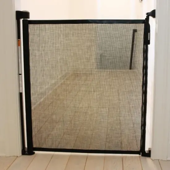 Cardinal Gates Child & Pet Retractable Safety Gate - Black image {6}