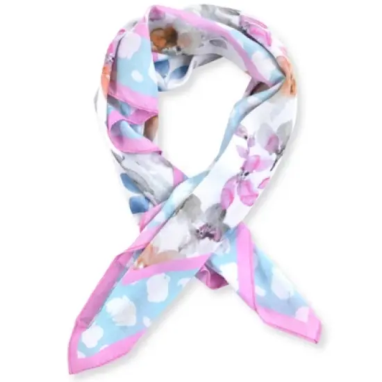 French Connection Women's Silk Scarf - Premium Silk Fabric and Fashion Styling As Shawl, Head Wrap, Bandana and Cover Up image {8}