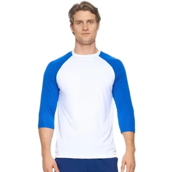 Expert Brand USA-Made Men's DriMax&trade; &frac34; Baseball Athletic Shirt image {6}