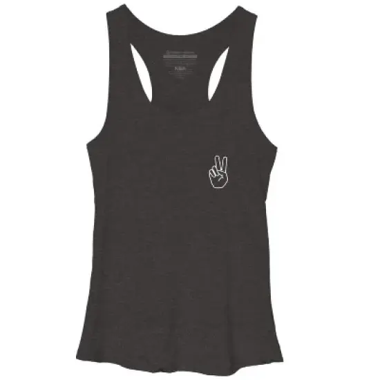 Women's Design By Humans peace By desiredesign Racerback Tank Top image {11}