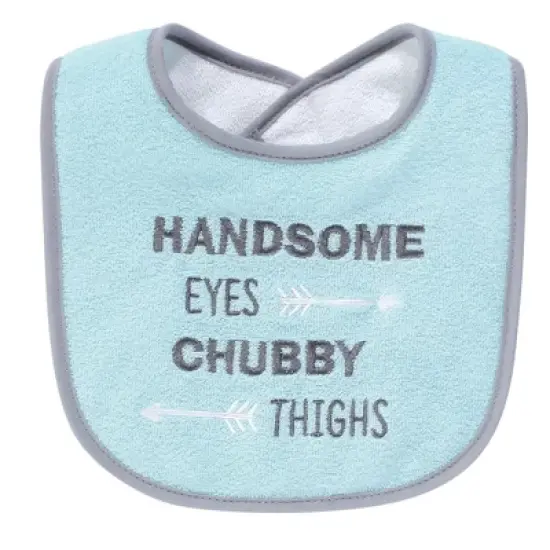 Hudson Baby Infant Boy Cotton Terry Drooler Bibs with Fiber Filling 4pk, Pretty Boy Swag, One Size image {3}