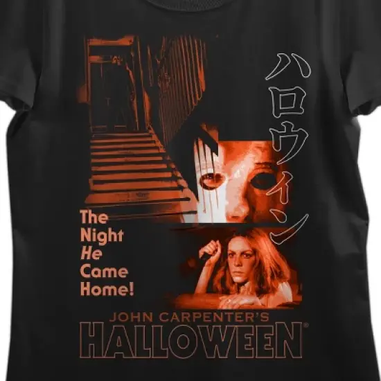 John Carpenter's Halloween Icons Crew Neck Short Sleeve Black Women's T-shirt image {1}
