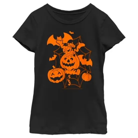 Girl's Winnie the Pooh Pumpkin Tigger T-Shirt image {3}
