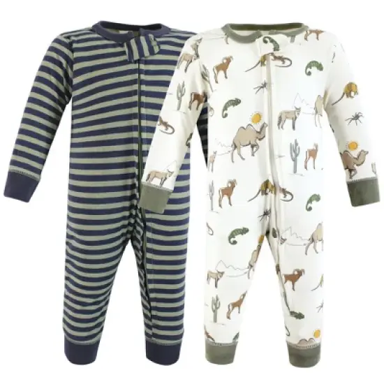 Hudson Baby Cotton Sleep and Play, Desert Animals image {6}