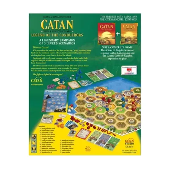 Catan: Cities & Knights Scenario Legend of the Conquerors Game image {1}