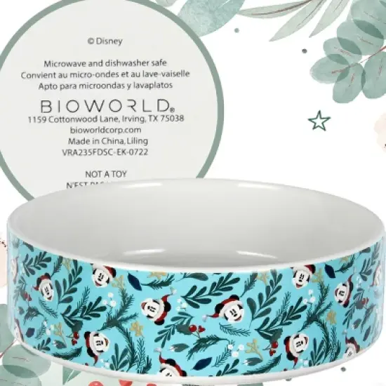 Disney Mickey Mouse Mickey's Christmas 6-in.Ceramic Ramekin Bowl Dish Off-White image {5}