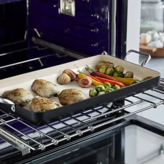 GreenPan Rio Double Burner Griddle - Black image {3}