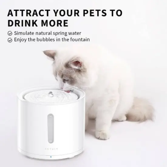 PETKIT 2L Eversweet Solo 2 Dog and Cat Water Fountain with Wireless Pump image {8}