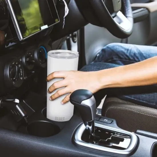 Built 20Oz Stainless Steel Tumbler with Tritan Lid, White image {6}