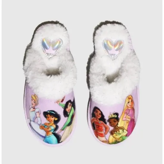 Kids' Disney 100 Princess Scuff Slippers - Purple image {6}