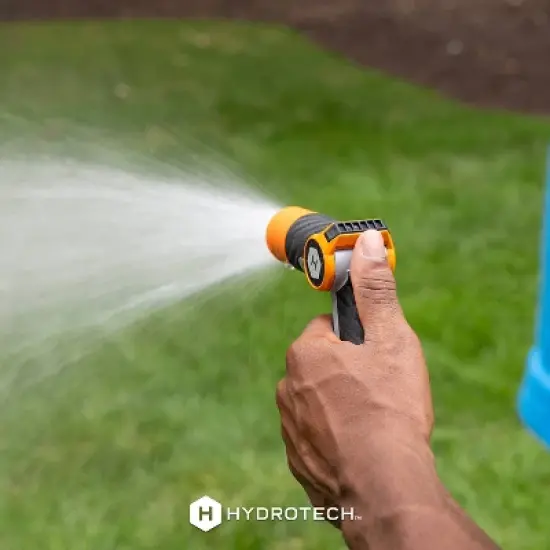 HydroTech Heavy Duty Twist Hose Nozzle Black/Orange image {5}