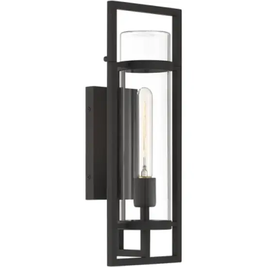 Possini Euro Design Possini Euro Castello 18"H Sand Black Marine Grade Outdoor Wall Light image {6}