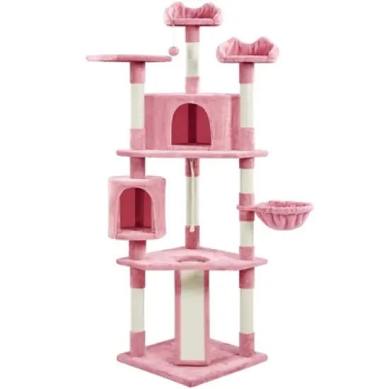 Yaheetech 79"H Large Cat Tower with Condos & Scratching Posts image {14}