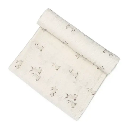 Crane Baby Organic Muslin Swaddle Blanket image {3}