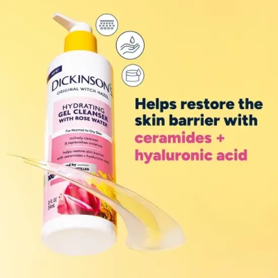 Dickinson's Original Witch Hazel Hydrating Gel Daily Cleanser with Rose Water - 12fl oz image {6}