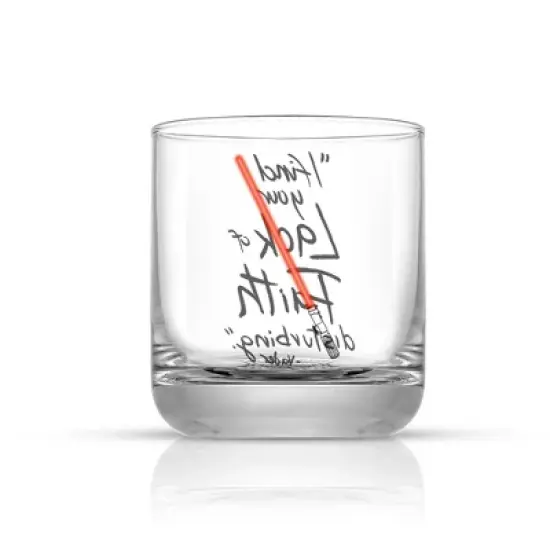 Star Wars New Hope Darth Vader Red Lightsaber Short Drinking Glass - 10 oz - Set of 2 image {4}