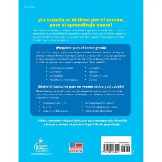 Carson Dellosa Education Summer Bridge Activities Spanish, Grade 2-3 image {3}