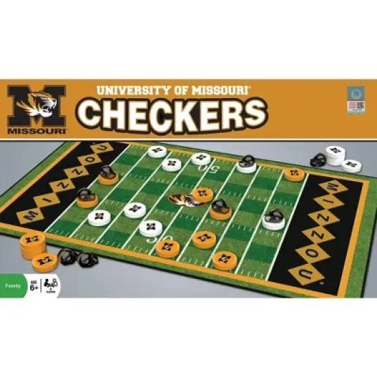 MasterPieces Officially licensed NCAA Missouri Tigers Checkers Board Game for Families and Kids ages 6 and Up image {1}