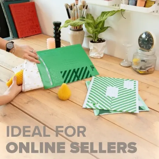 Scotch Poly Bubble Padded Mailer 3pk Small Green image {2}