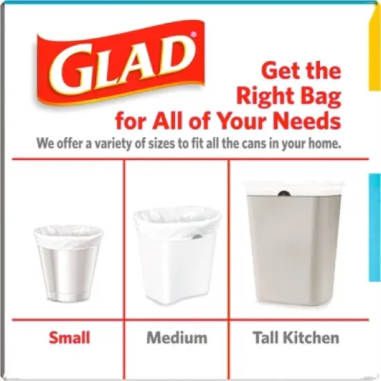 Glad Small Drawstring Trash Bags - Beachside Breeze - 4 Gallon image {13}
