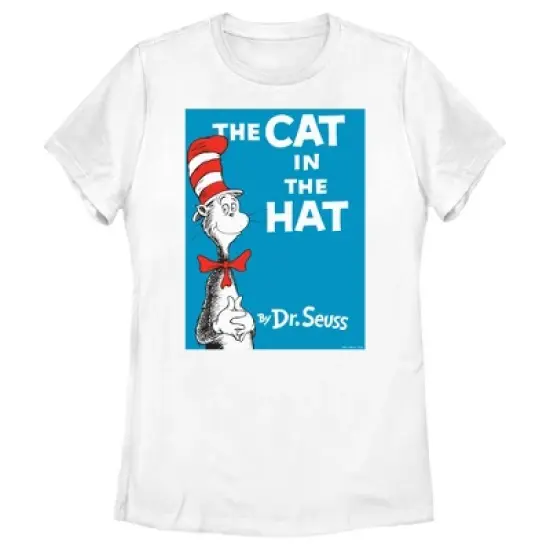 Women's Dr. Seuss The Cat in the Hat Book Cover T-Shirt image {3}