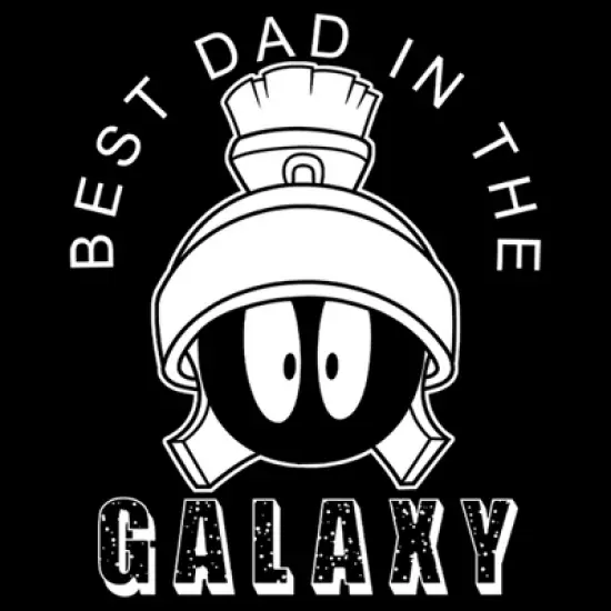 Men's Looney Tunes Father's Day Marvin the Martian Best Dad T-Shirt image {1}